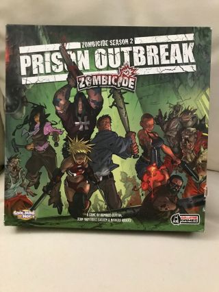 Zombicide Season 2 Prison Outbreak Role Playing Game Guillotine Game Complete