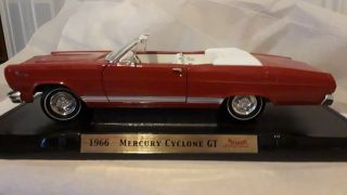 1966 Mercury Cyclone Gt By Road Signature,  1:18 Scale,  Die Cast,  Convertible,
