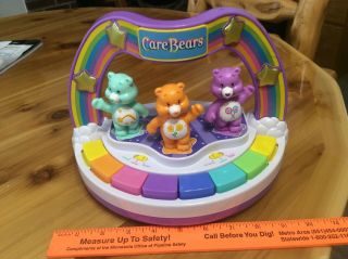Play Along Care Bears Musical Piano Guitar Flute Toy 2004 Lights Sounds