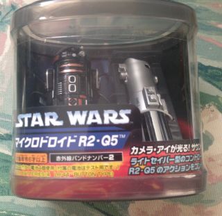 Star Wars Rare Black Remote Control R2 - Q5 Astromech Droid (from Tomy/japan) -