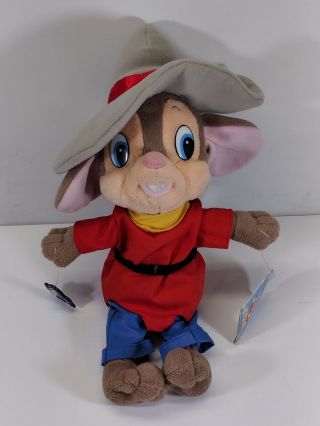 Tyco 1991 An American Tail Fievel Goes West 14 Inch Plush