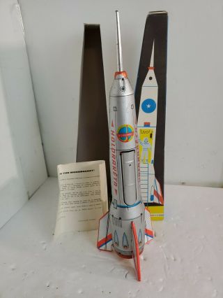 Cool 1960s Rocket Tin Toy Lemzaru Gyar Holdraketa Very Look