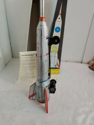 Cool 1960s Rocket Tin Toy Lemzaru Gyar Holdraketa very LOOK 4