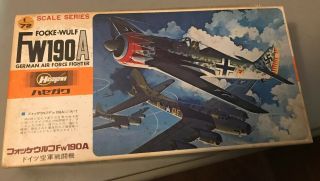 1/72 Hasegawa Fw190a.  Parts Are German Air Force Fighter