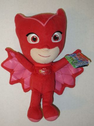 8 " Pj Masks Character Red Owlette Plush Doll Stuffed Animal Toy By Just Play