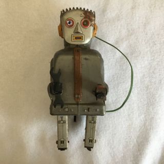 Old Vintage Japanese Japan Tin Toy Robot Or Restoration