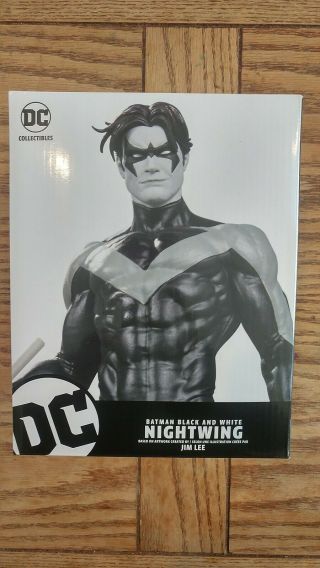Batman Black And White Nightwing Statue By Jim Lee Dc Comics Mib