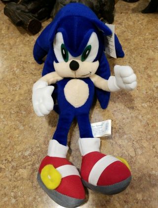 Sega Sonic X The Hedgehog 13” Plush Toy Network Stuffed Animal Doll Blue