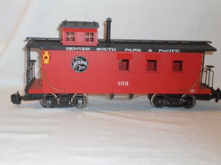 Aristo Craft Wood Caboose Denver South Park & Pacific 103 Art - 82103 G Scale
