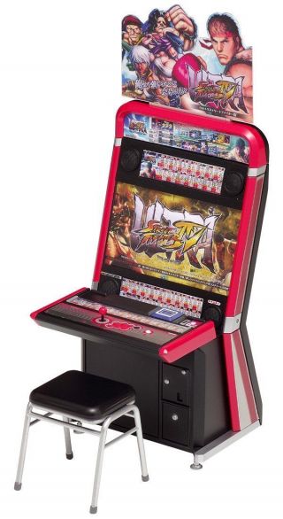 Ultra Street Fighter Iv Vewlix Cabinet Arcade Machine 1/12 Scale Model Kit
