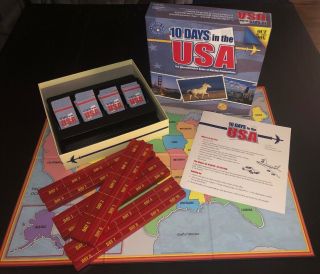 10 Days In The Usa - Family Fun Board Game - Out Of The Box Games - Complete