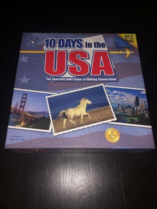 10 Days In The USA - Family Fun Board Game - Out Of The Box Games - Complete 2