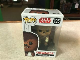 Funko Pop Figure Nib Star Wars The Last Jedi Chewbacca 195