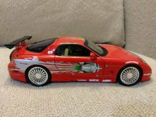 Ertl - Racing Champions " The Fast And The Furious " 1993 Mazda Rx - 7 Scale: 1:18