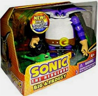 Sonic The Hedgehog Big And Froggy The Cat Jazwares Action Figure Doll Rare