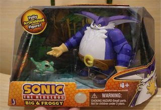 Sonic The Hedgehog Big and Froggy The Cat Jazwares Action Figure Doll RARE 2