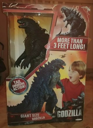 Giant Sized 2014 Godzilla Jakks Pacific 24 " Tall 36 " Long