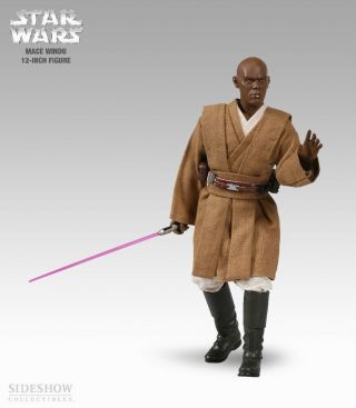 Sideshow Star Wars Mace Windu Jedi Master 1/6 Scale 12 Inch Figure
