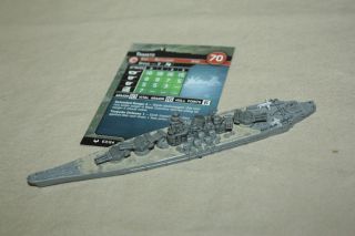 Wotc Axis & Allies War At Sea Yamato Naval Miniature 63/64 (r) With Card 8512