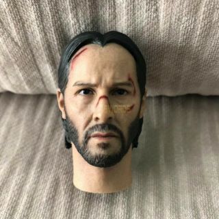 1/6 Scale Keanu Reeves John Wick 2.  0 Head Sculpt Battle