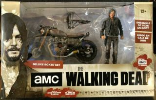 Walking Dead Daryl Dixon Custom Bike Action Figure Deluxe Box Set