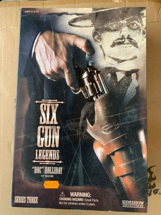1/6 Scale Sideshow Six Gun Legends Doc Holliday 12 " Figure