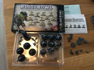 Warhammer - Blood Bowl - Goblins - Full Scarcrag Snivellers,  Troll