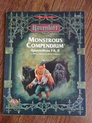 Ravenloft Monster Appendices I/ii (ad&d 2e Supplement, )