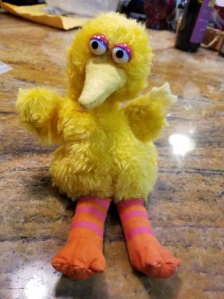 Rare Vintage 1970s Knickerbocker Big Bird Sesame Street Plush Animal Toy 10 "