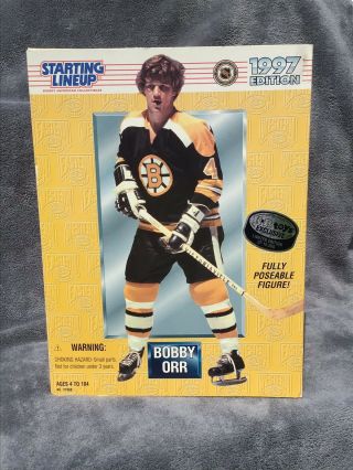 1997 Bobby Orr Starting Lineup Figure Boston Bruins 12 " Doll Kb Toys Exclusive