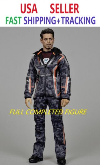 Custom Made 1/6 Tony Stark Figure Iron Man Supermctoys Nano Combat Suit F - 080