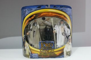 Lord Of The Rings White Wizards Saruman & Gandalf Twin Pack Toybiz Lotr