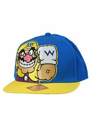 Nintendo Wario Youth Blue Adjustable Hat