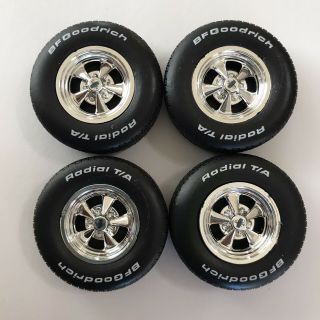 Set Of 4 Cragar Wheels & Bf Goodrich Tires Auto World 1/18 Scale Authentics
