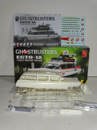 Ghostbusters Ecto - 1a 1959 Cadillac Car Amt 1/25 Scale Plastic Model Kit Hearse