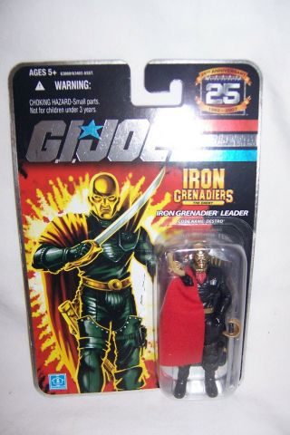 G.  I.  Joe Iron Grenadiers Destro - Gold Helmet - 25th Anniversay