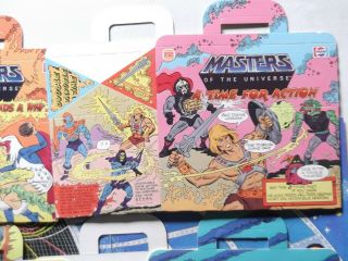 Vintage MASTERS OF THE UNIVERSE HE - MAN,  burger king,  kids happy meal box set of 4 3
