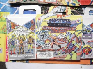Vintage MASTERS OF THE UNIVERSE HE - MAN,  burger king,  kids happy meal box set of 4 5