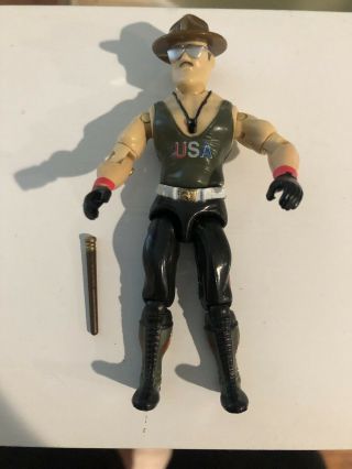 Gijoe 1986 Mail In.  Sgt.  Slaughter 100 Complete With Red Back Uncut File Card