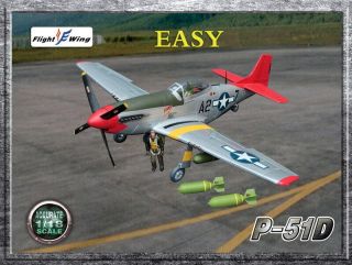 Flight Wing Wwii Us Army Air Force P - 51d " Easy " Mustang Fighter 1/18 Usa Ship