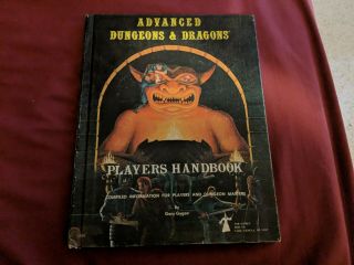 Advanced Dungeons And Dragons Players Handbook 1st Edition 2nd Printing