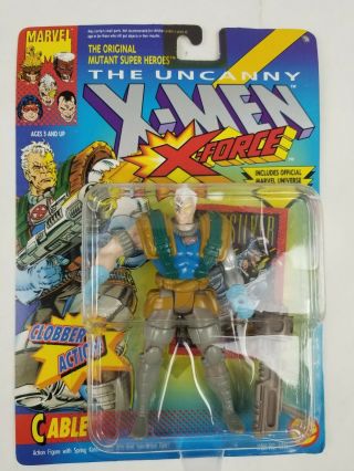 The Uncanny X Men X - Force Cable Figure With Clobber Action Marvel Toy Biz Nip