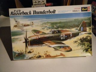 Classic 1971 Revell 1/32sc Ww Ii Raf Republic P - 47d Thunderbolt " Razor Back " Kit
