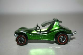 Vtg Mattel Hot Wheels Redlines 1969 Lime Green Sand Crab Diecast Toy Car