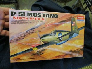 Academy 1/72 P - 51 Mustang North Africa W/ Jeep & Trailer