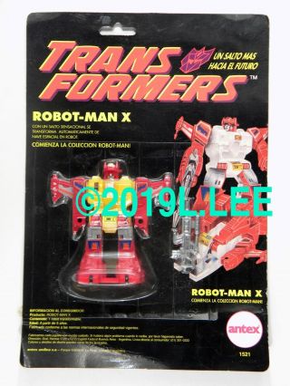 Hasbro Transformers Robot - Man X Antex Made In Argentina Rare G1 Topspin Rare