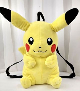 Nintendo Pokemon Large 16 " Pikachu Character Backpack Plush Stuffed Toy