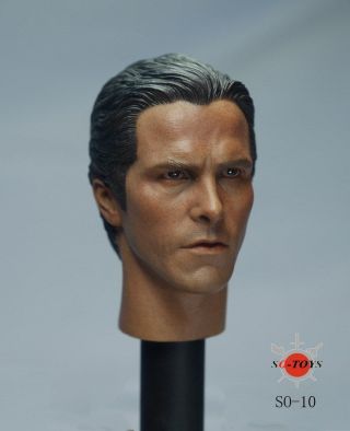 1/6 BATMAN Bruce Wayne Christian Bale Head Sculpt 2.  0 For Hot Toys SHIP FROM USA 6