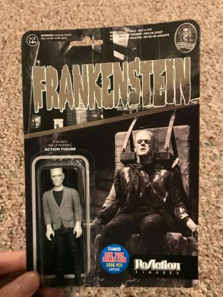 Frankenstein Reaction Funko Nycc Exclusive Black & White Limited Edition