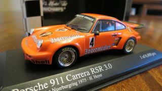 1/43 Diecast Minichamps Porsche 911 Carrera Rsr 3.  0 4,  1975,  Jägermeister